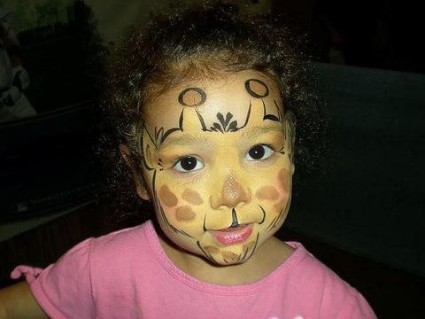 Cute Giraffe Party Face Painting