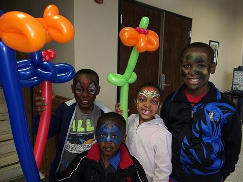 Family Fun at Special Event with Face Painting and Balloons