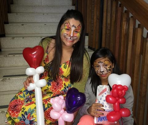 Balloons and Face Painting Family Fun