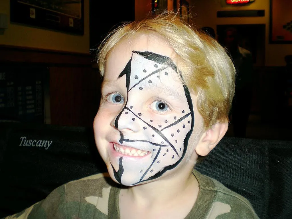 Cyborg Face Painting