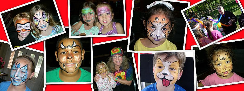 Examples os Balloon Sculpture and Face Painting